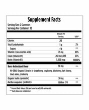 Load image into Gallery viewer, Gummy Vitamins for Strong Hair, Skin &amp; Nails Plus Probiotics (60 Count)
